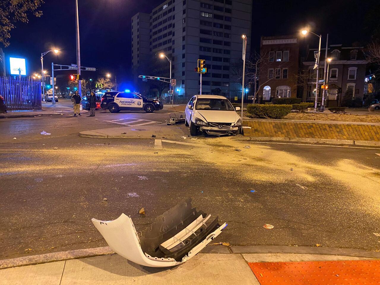 Newark Police Investigates Early Morning Car Crash