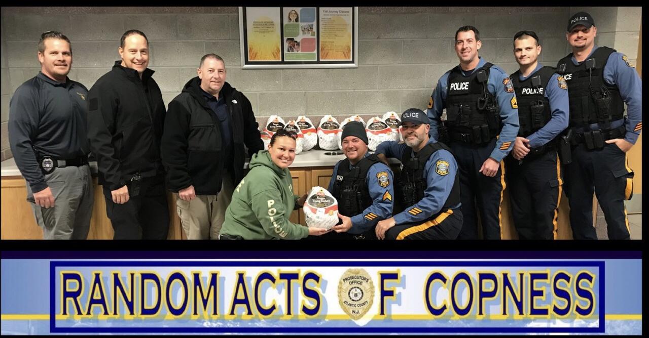 Galloway Township Police Department Donates 25 Turkeys To Those In Need