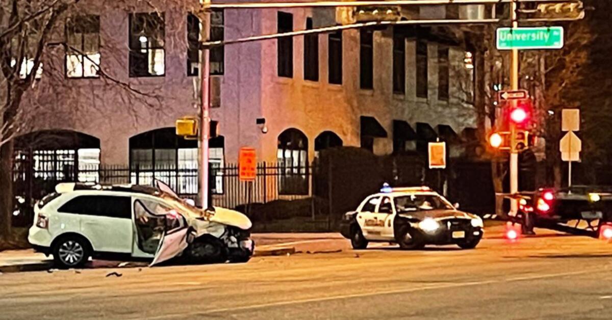 Woman Severely Injured In Downtown Newark Crash